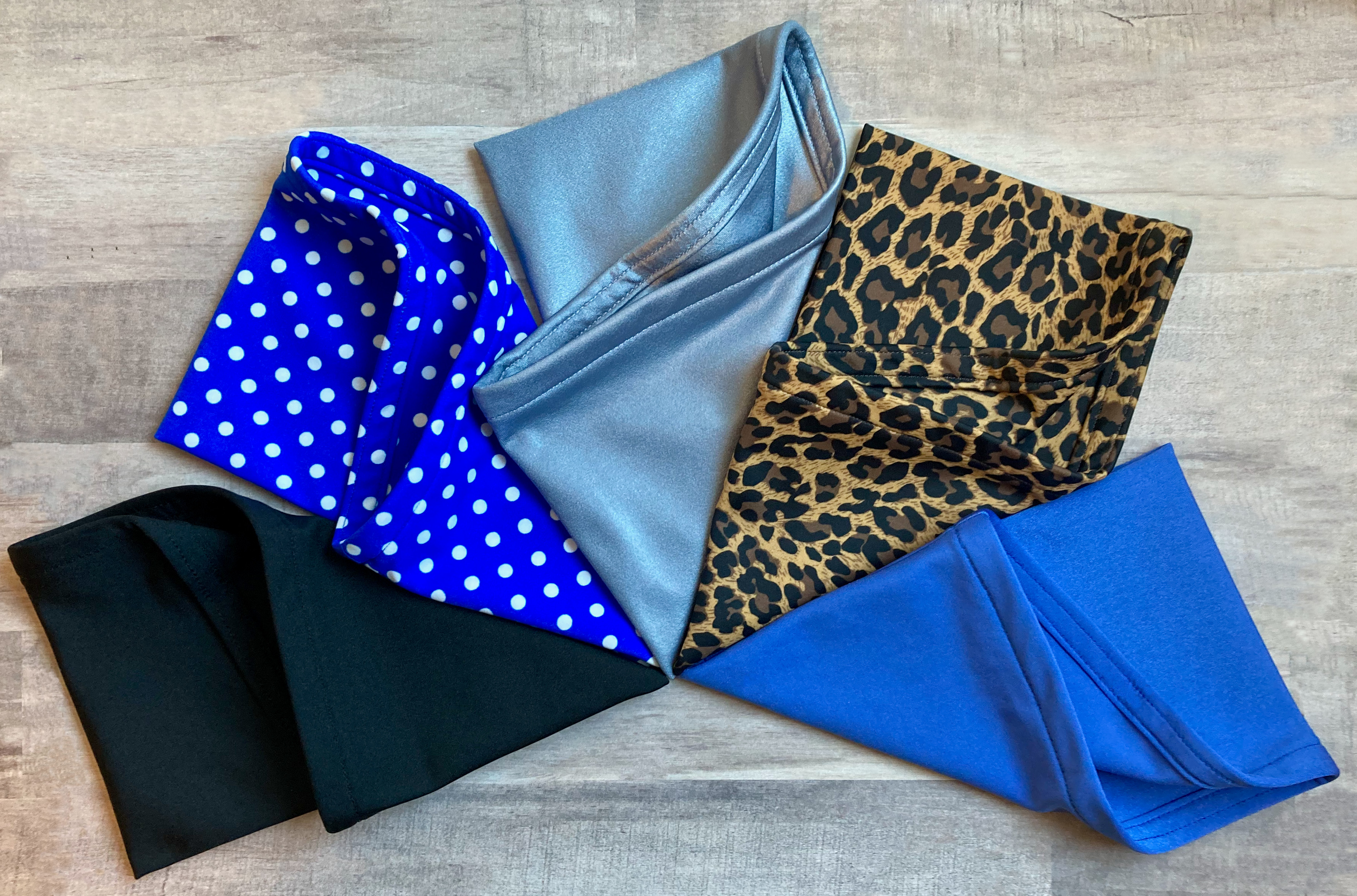 Swim headbands come in colors that go with any swim cap.